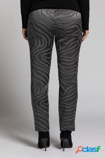 Pantaloni Sophie, Jacquard zebrato, vestibilità aderente,