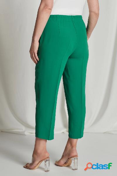 Pantaloni a 7/8 con cintura elastica e silhouette dritta, in