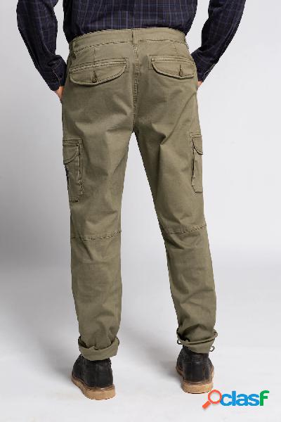 Pantaloni cargo, tante tasche, tapered loose fit, Uomo,