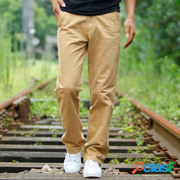 Pantaloni casual da uomo, pantaloni larghi larghi, in