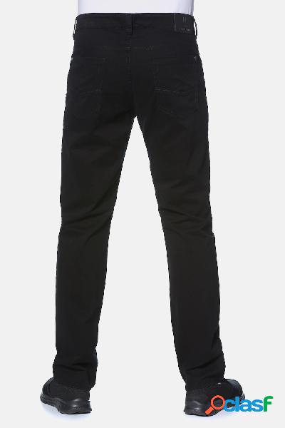 Pantaloni di twill con colorazione Superblack, cintura