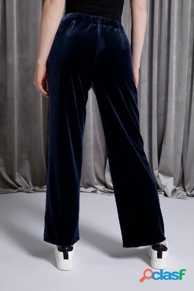 Pantaloni di velluto con taglio della gamba dritto e ampio e