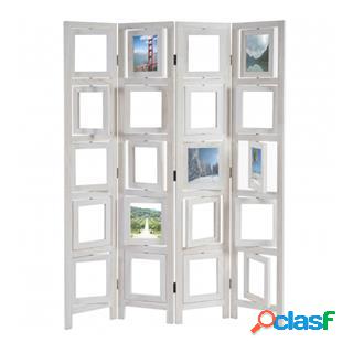Paravento separé DONAR, cm 160x125x2, struttura in legno