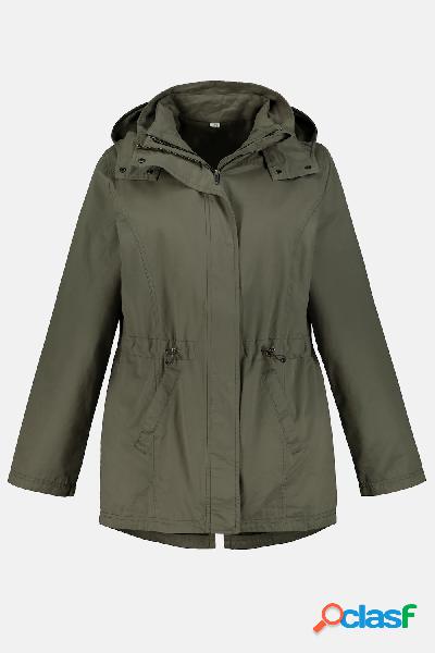 Parka 3-in-1, gilet trapuntato con zip, Donna, Marrone,