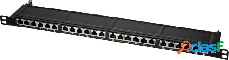 Patch panel LogiLink 24 Porte NP0047 CAT 6 0.5 U