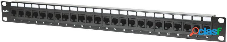 Patchpanel di rete 24 Porte CAT 6 Intellinet 520959 1 U