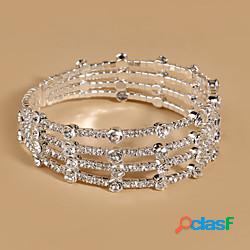 Per donna Braccialetti Multistrato Gypsophila Personalizzato