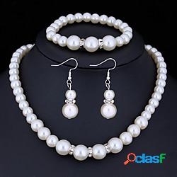 Per donna Cristallo Set di gioielli Donne Essenziale Perle