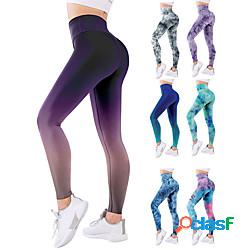 Per donna Vita alta Pantaloni da yoga Ghette Pantaloni