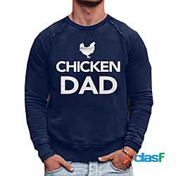 Per uomo Felpa Maglione Pop art Pollo di plastica Alfabetico
