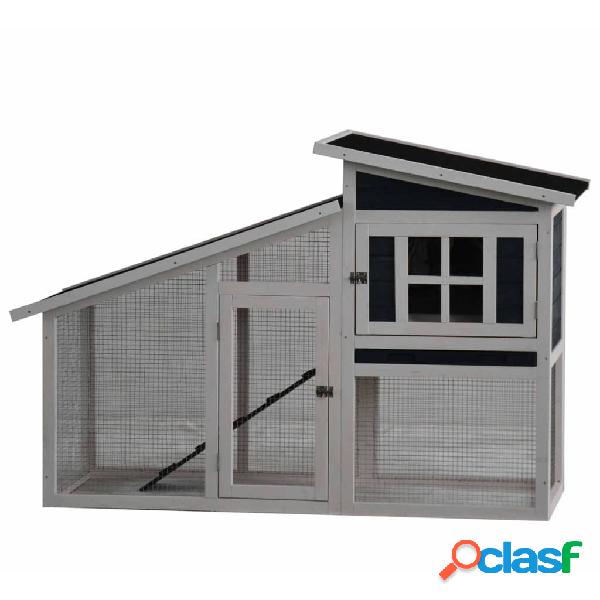 @Pet Conigliera Rome in Legno 152x60x96 cm Bianca 20116