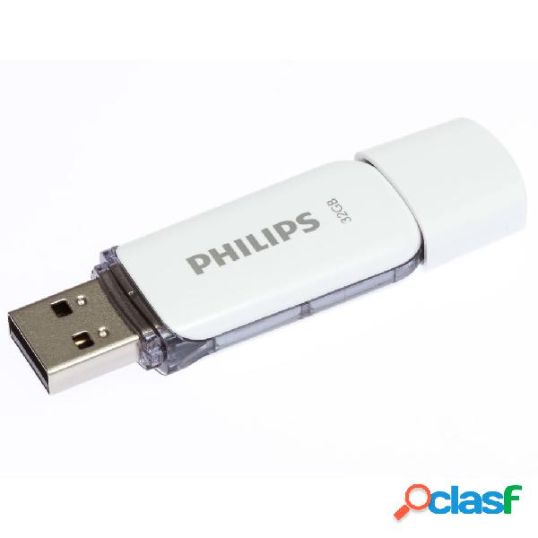 Philips Chiavetta USB 2.0 Snow 32GB 2 pz Bianca e Grigia