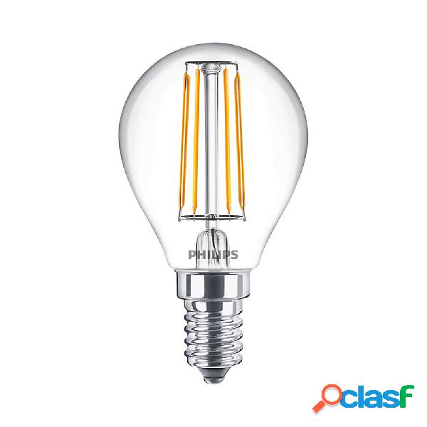 Philips Master Value LEDluster E14 Sferica Filamento Chiara