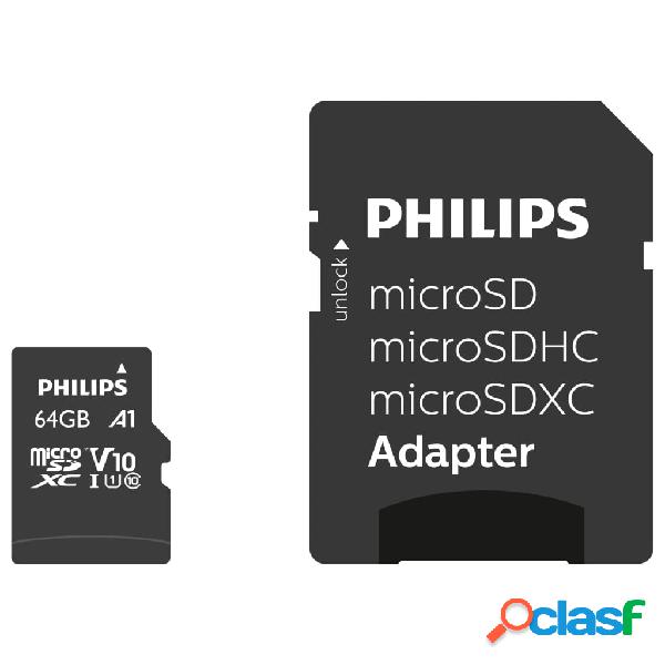 Philips Scheda di Memoria Micro SDXC 64GB UHS-I U1 V10