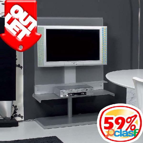 Porta TV-LCD Satinato TATUM 96x47xh135 cm con pannello in