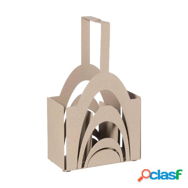 Porta posate di design moderno Origami in metallo, 8x16x25h,