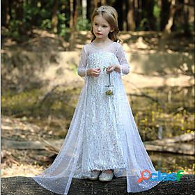 Princess Fairytale Elsa Dress Flower Girl Dress Girls Movie