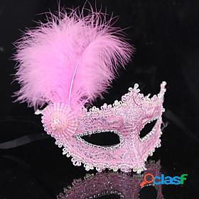 Princess Mask Venetian Mask Masquerade Mask Feather Mask