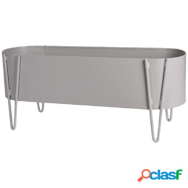 ProGarden Fioriera 58x20x32 cm Grigio Chiaro Opaco