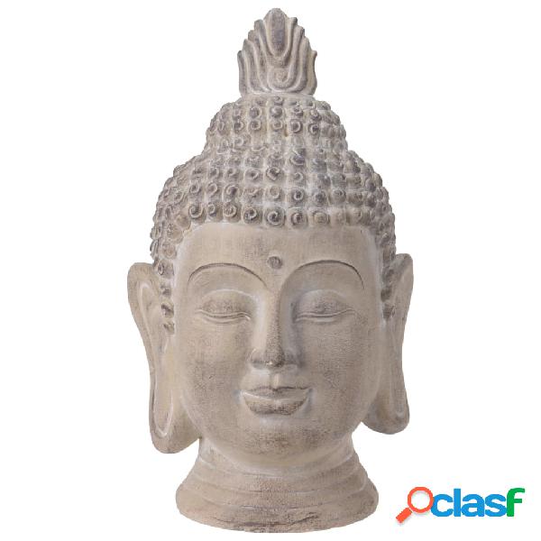 ProGarden Testa di Buddha Decorativa 31 x 29 x 53,5 cm