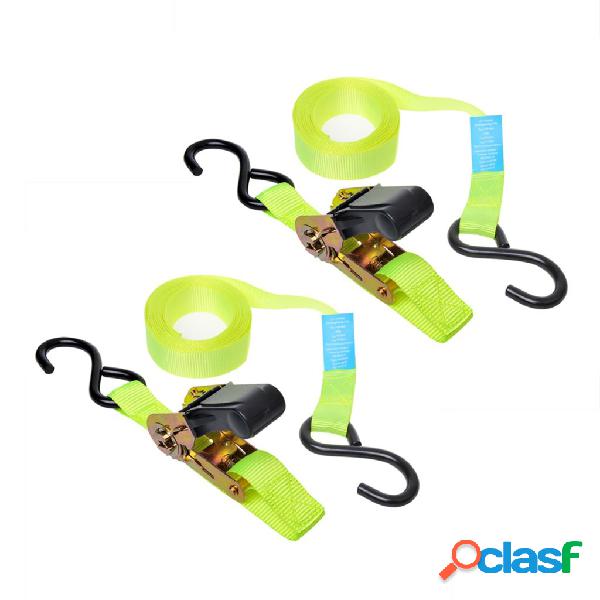 ProPlus Cinghia di fissaggio con cricchetto + 2 ganci Set