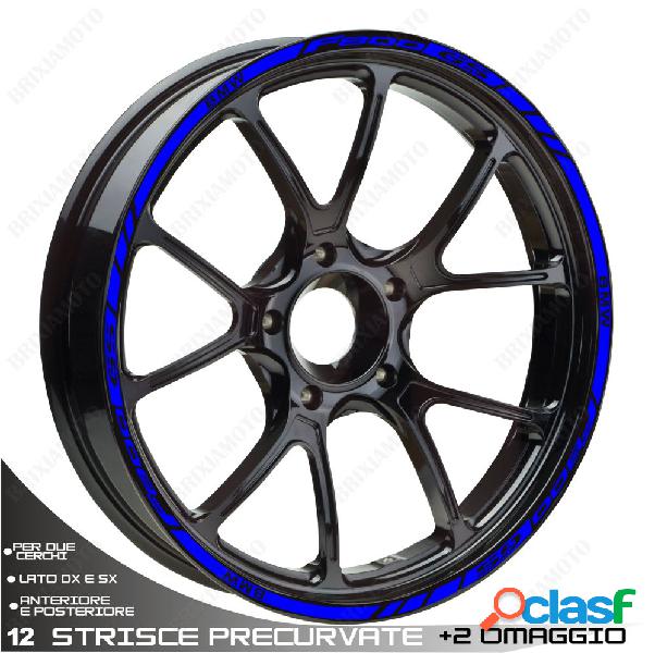 Profili adesivi sport cerchio ruota stickers bmw f800 gs blu