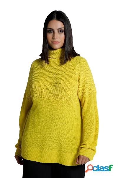 Pullover dolcevita in maglia lavorata con maniche lunghe,