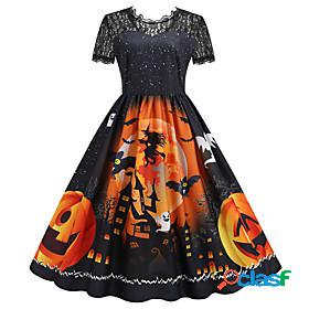 Pumpkin Flapper Dress Dress Womens Adults Festival Vintage