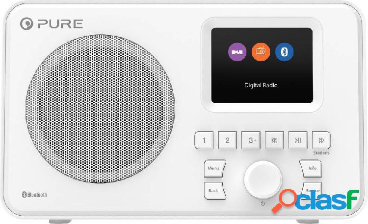 Pure Elan One Radio da tavolo DAB+, FM AUX, Bluetooth, DAB+,