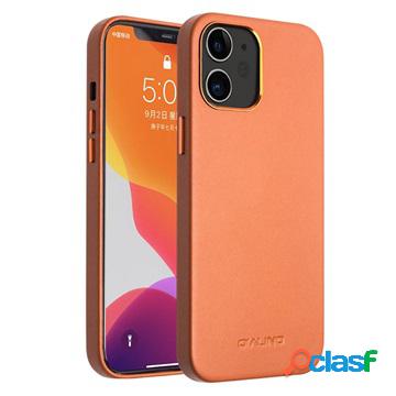 Qialino Premium iPhone 12 Mini Leather Case - Marrone