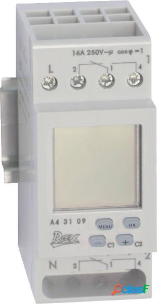 REX Zeitschaltuhren A43109 Timer per guida DIN 230 V