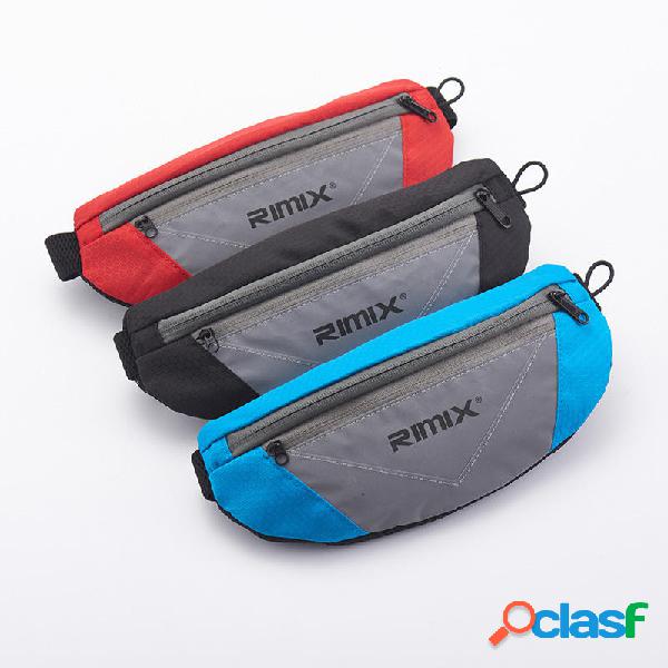 RIMIX riflettente Running Waist Borsa Impermeabile Sport