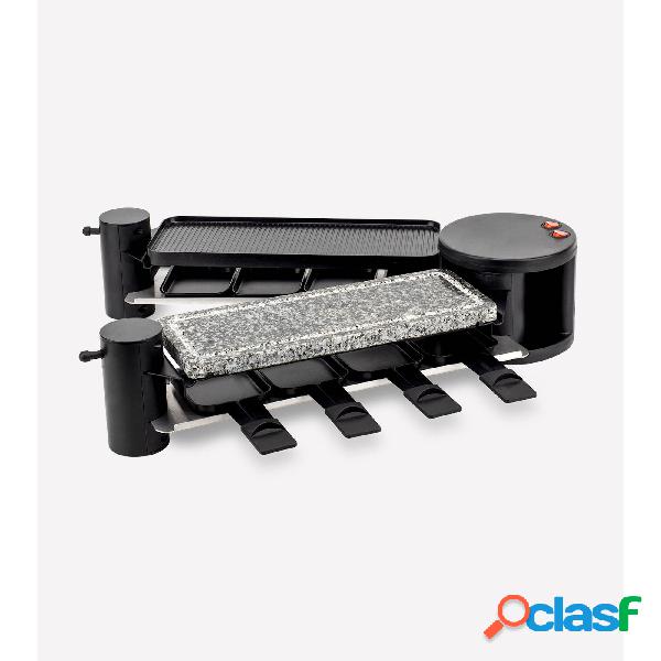 Raclette 4 in 1 multifunzionale per 8 persone 60x30xh18,5 cm