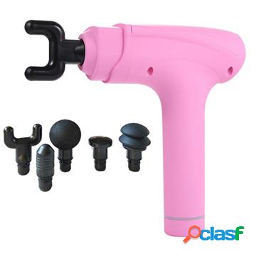 Rechargeable Handheld Muscle Massage Gun - Rosa