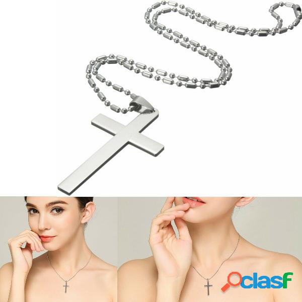 Regalo di Natale per gioielli in argento con croce pendente