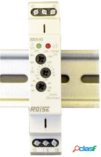 Relè di monitoraggio 6 - 30 V/DC 1 scambio Rose LM HRN-34 1
