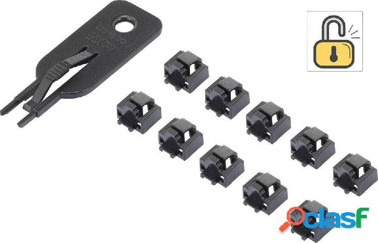 Renkforce Blocco porta RJ45 LAN rf-LANBlocker-01 Kit da 10