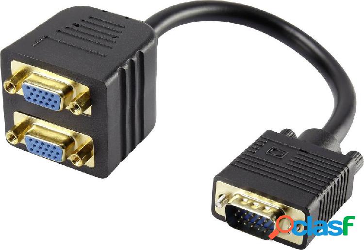 Renkforce RF-4166418 VGA Adattatore a Y [1x Spina VGA - 2x