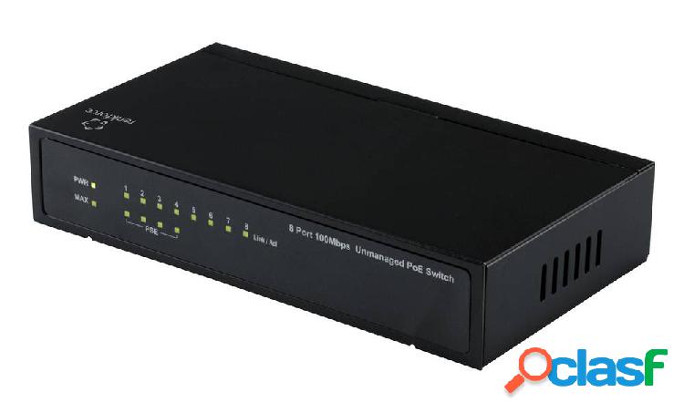 Renkforce Switch ethernet 8 Porte Funzione PoE