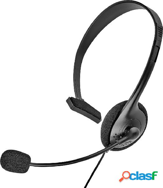 Renkforce Telefono Cuffie On Ear via cavo Mono Nero