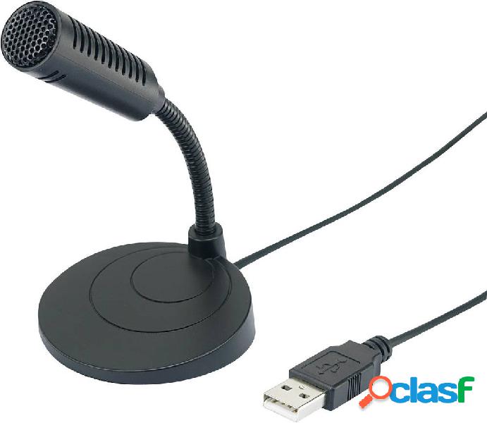 Renkforce UM-80 Microfono USB Cablato incl. cavo