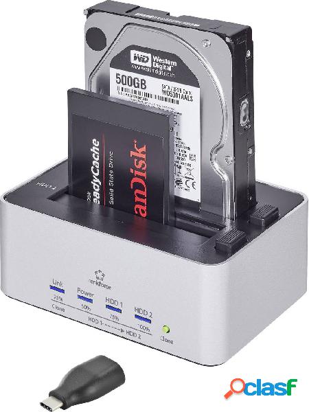 Renkforce rf-docking-09 USB-C™ USB 3.2 (Gen 1) SATA 2