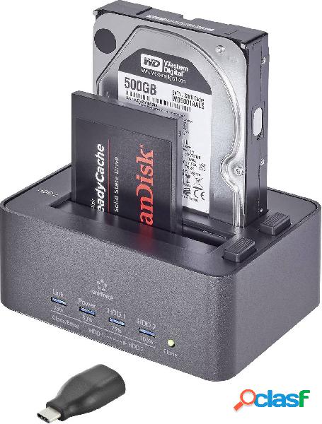Renkforce rf-docking-10 USB-C™ USB 3.2 (Gen 1) SATA 2