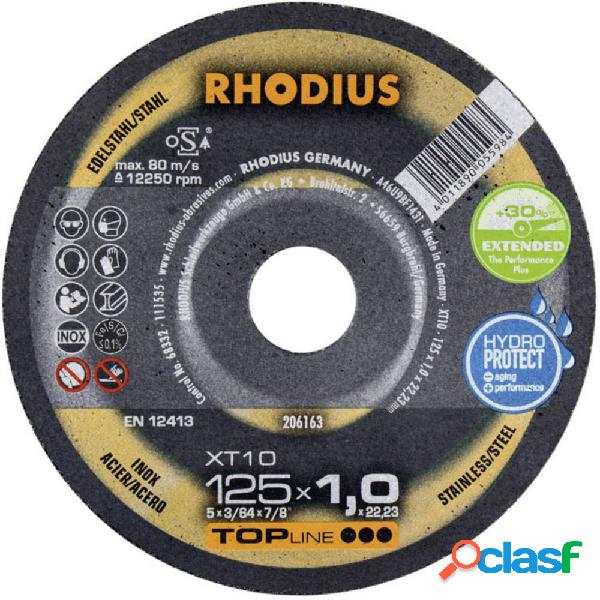 Rhodius XT10 206162 Disco di taglio dritto 115 mm 22.23 mm 1