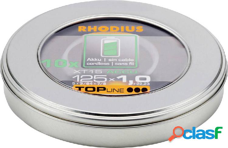 Rhodius XT15 ACCU BOX 210247 Disco di taglio dritto 115 mm