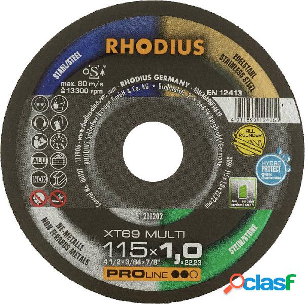 Rhodius XT69 MULTI BOX 211209 Disco di taglio dritto 115 mm