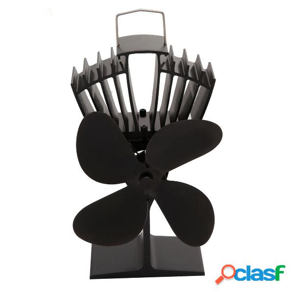Riscaldatore a legna a 4 pale Ventilatore Stufa Camino Fuoco