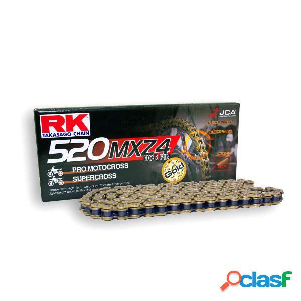 Rk std oro-nera 520mxz4/116 catena e clip