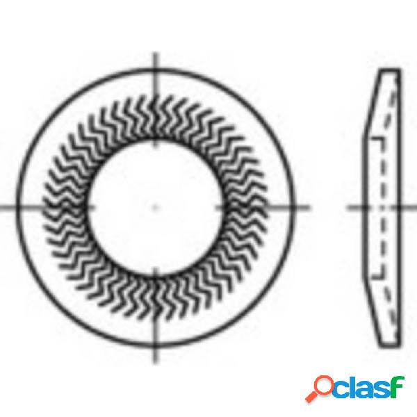 Rondelle di arresto 10 mm 16.1 mm Acciaio armonico zincato