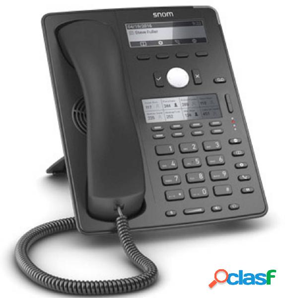 SNOM D745 Telefono a filo VoIP Vivavoce, Collegamento cuffie